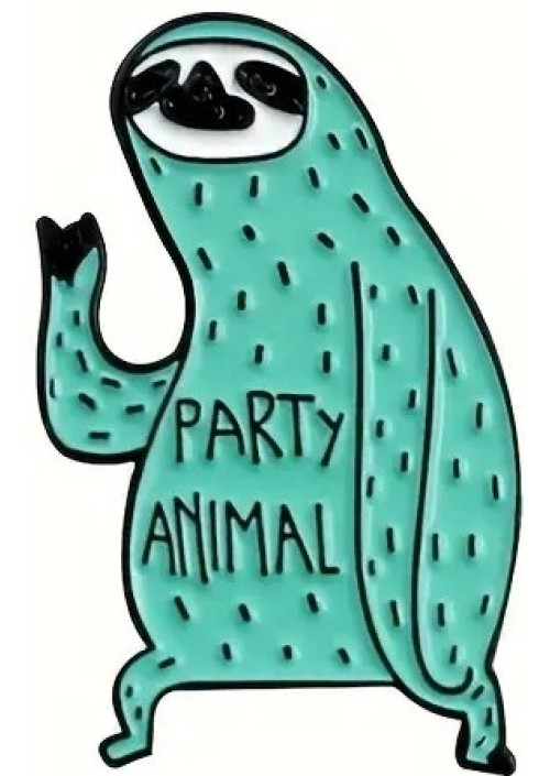 Party Animal Enamel Pin