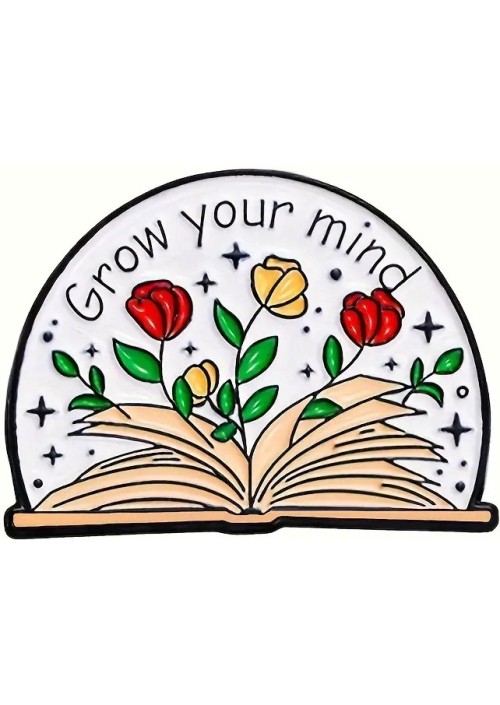 Grow Your Mind Enamel Pin