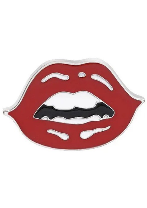 Red Lips Enamel Pin