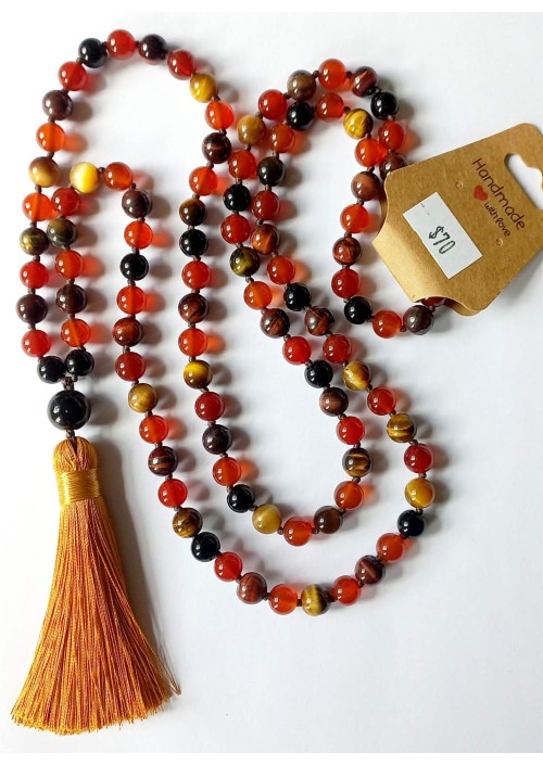 Sekmet Tassel Hand-Knotted Mala Beads