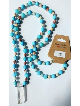 Blue Horizon Hand-Knotted Necklace